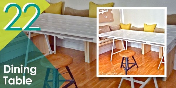 Who said you can't make your own dining table? With pallets, nothing is impossible!