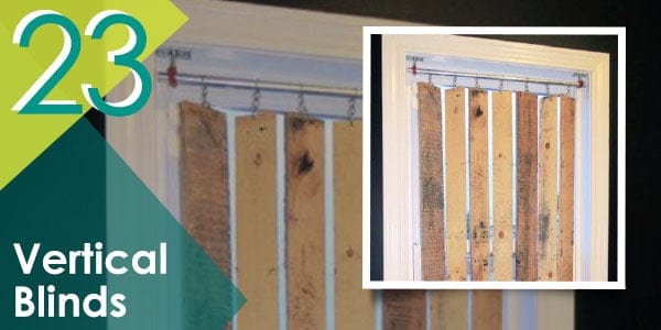 Get creative with your window blinds by recreating this pallet DIY project!