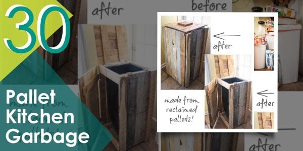 Keep those garbage out of sight with this pallet storage bin.