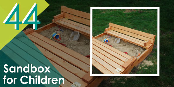 Keep your children occupied this summer with this DIY pallet sandbox!