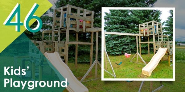 Or this cool pallet playground!
