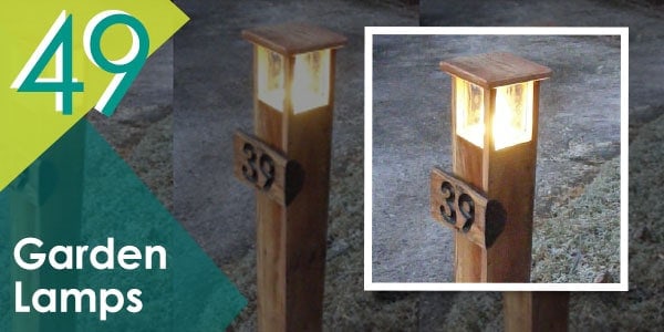 Light up your outdoor space with this pallet garden lamps.
