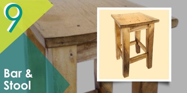 Thinking of creating some DIY pallet stools for your garden bar?