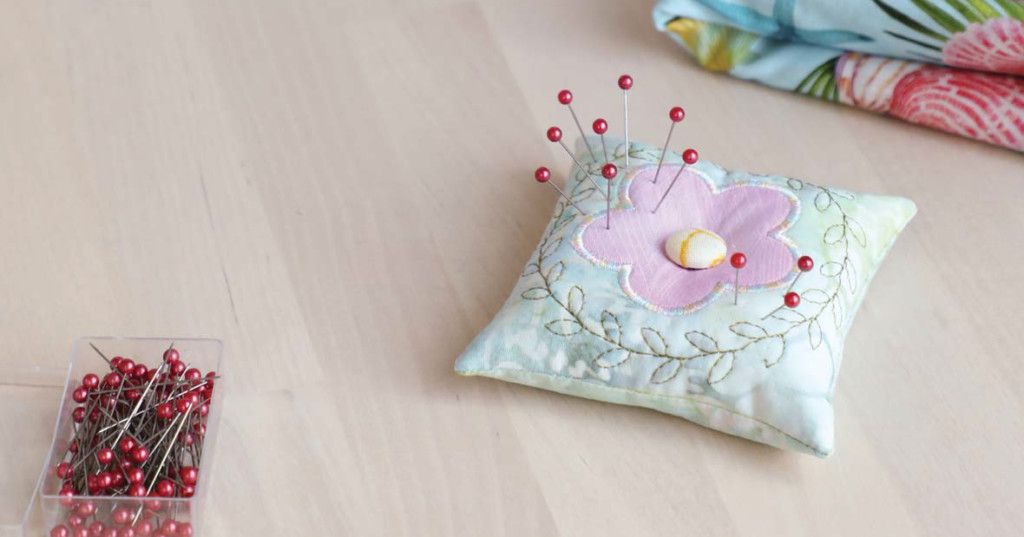 Hankie pin cushion for Mother's Day