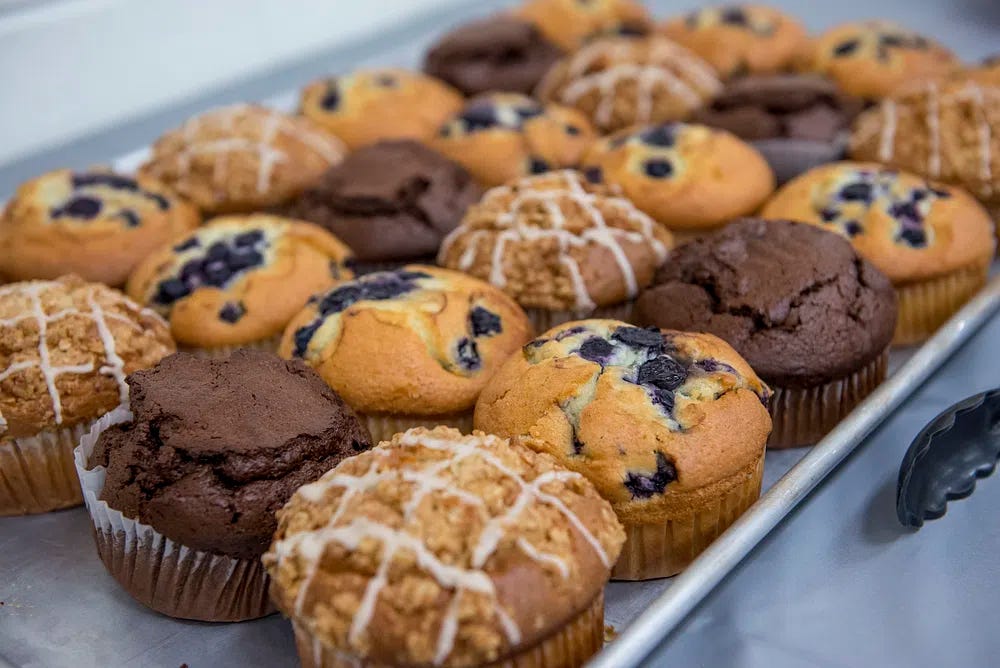 Assorted baked muffins