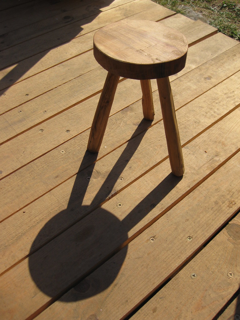 DIY wooden stool