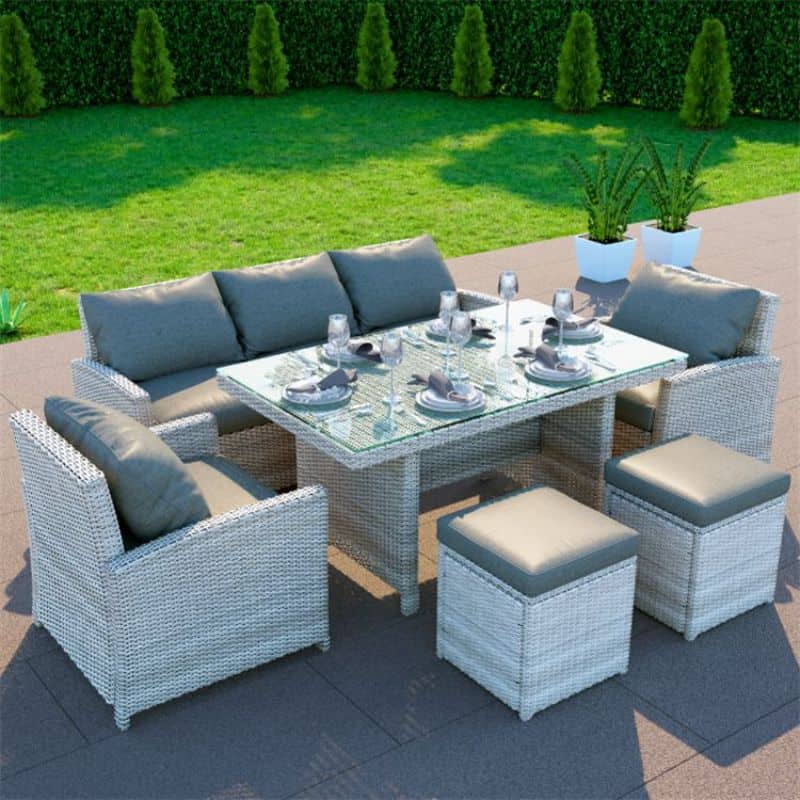 BillyOh Minerva 7-seater rattan dining set