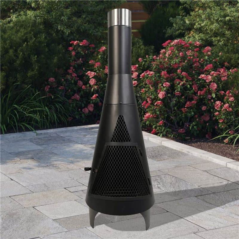 BillyOh Austin Metal Chiminea Fire Pit Patio Heater