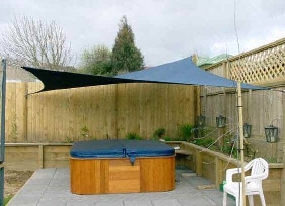 A canopy over your hot tub