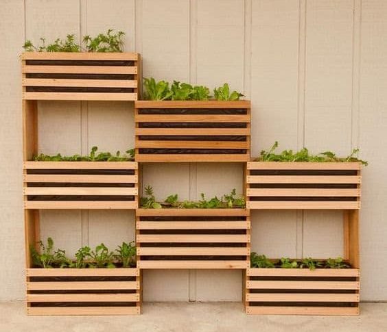 DIY vertical vegetable garden