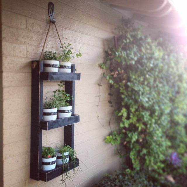 DIY hanging herb garden