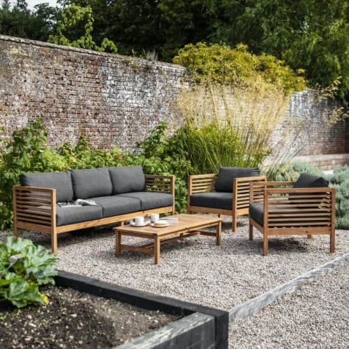 sofa in small backyard