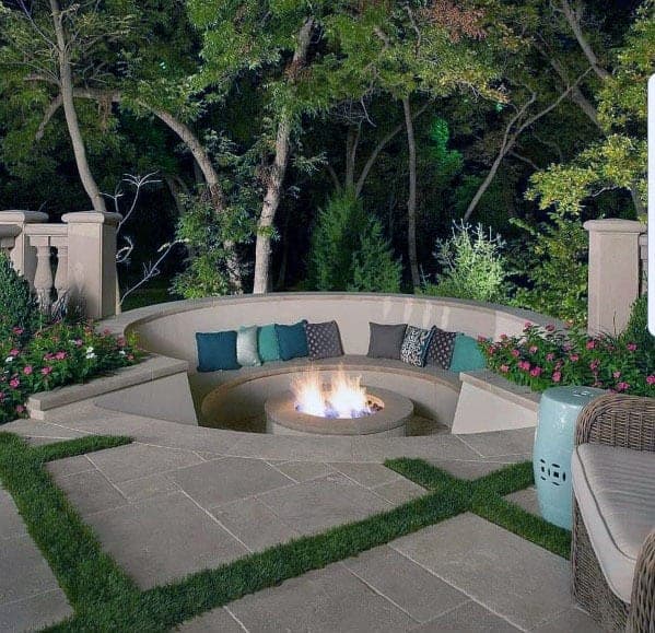 Round garden best sale seating area