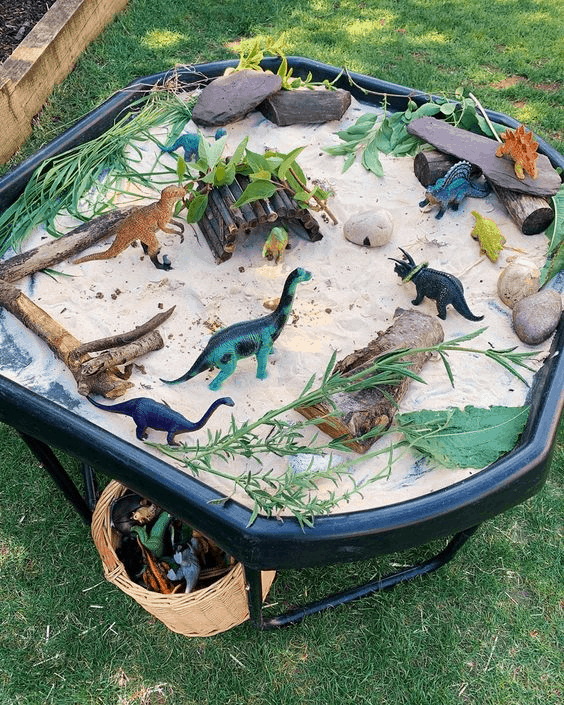 dinosaur fairy garden