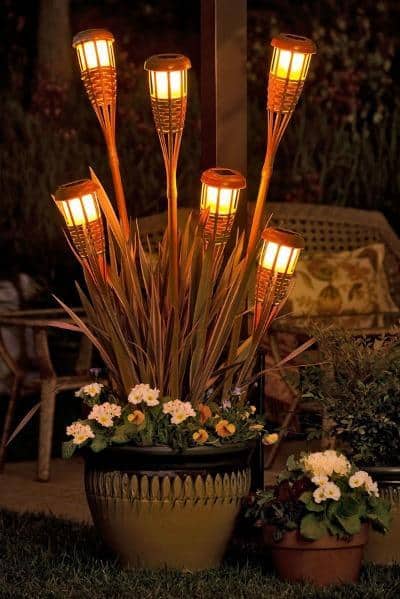 bamboo torches