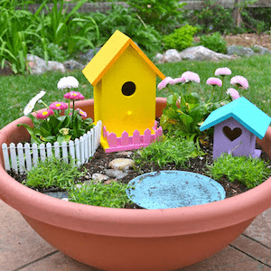 terracotta fairy garden pot