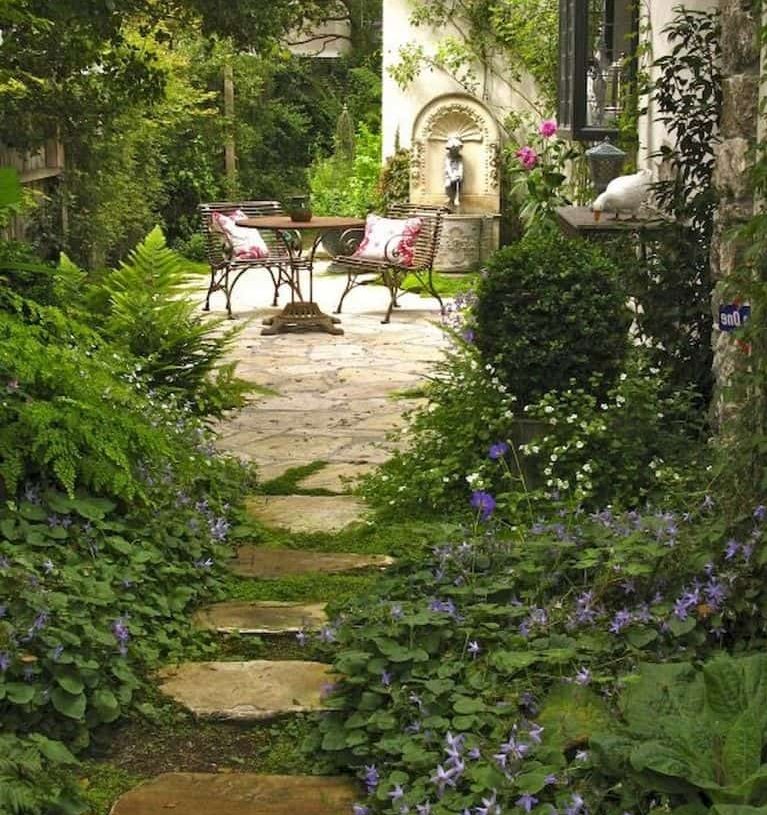 Charming garden path