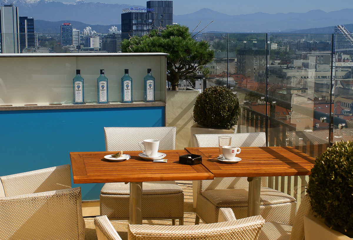 Rooftop dining set