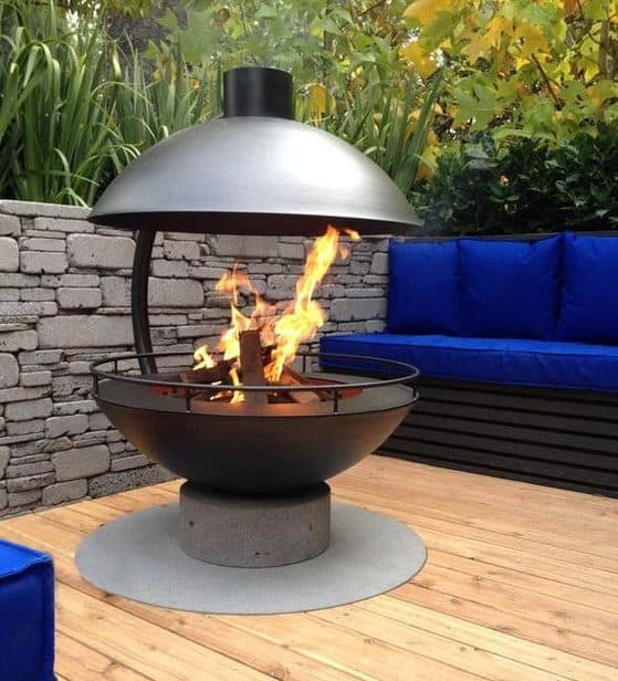 Sphere shaped fire pit