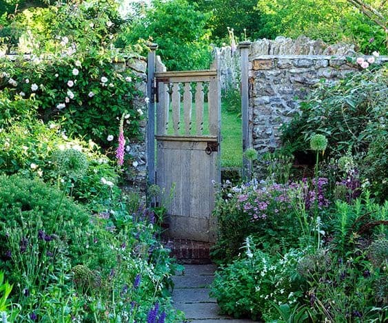 Simple rustic garden door