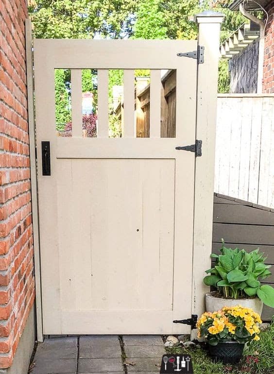 DIY wooden gate ideal for small gardens