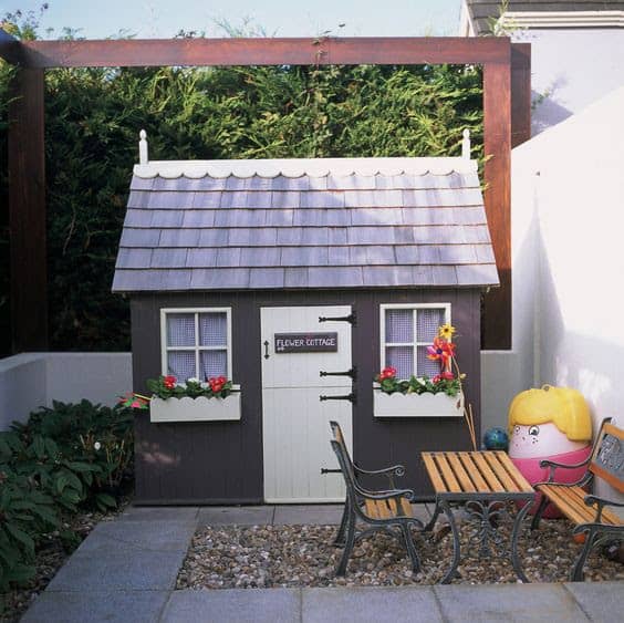 A Wendy house playhouse for children