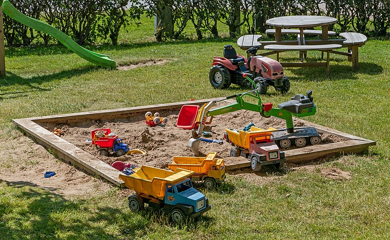 Sandbox and kids toys