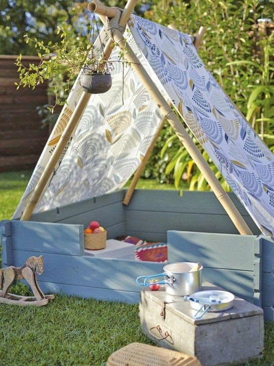 A cute, mini garden tent