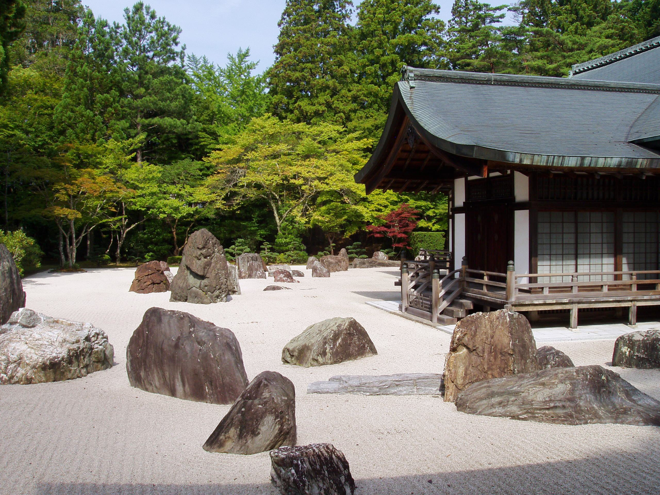 Banryutei rock garden, Kongobuji Temple, Koyasan, Japan
