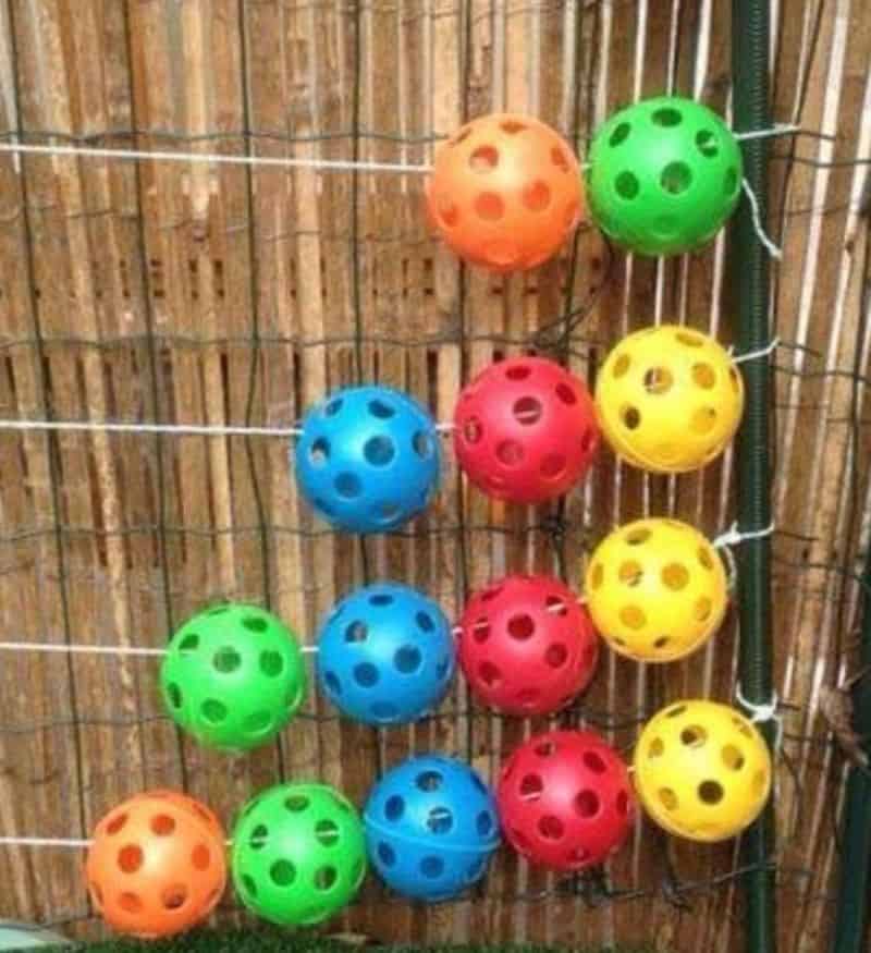 Brightly coloured balls abacus
