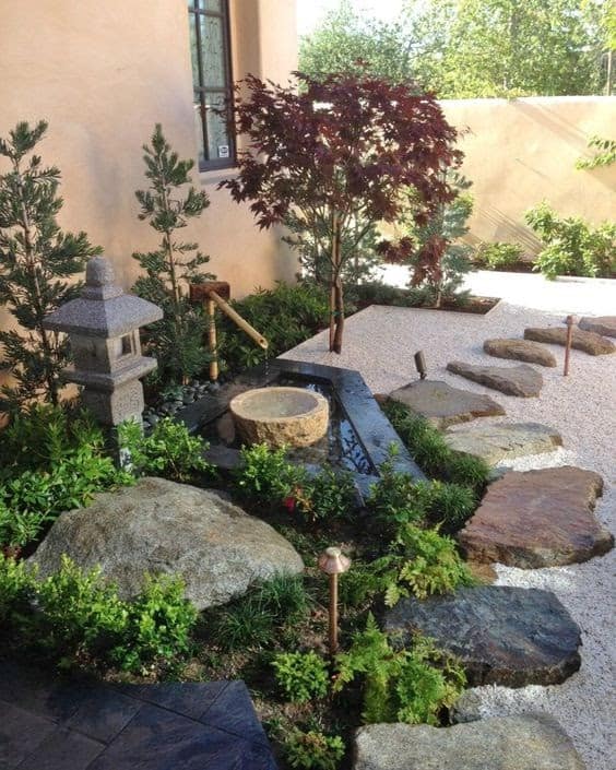 A zen corner garden