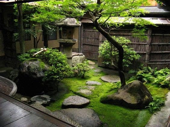 Cosy Japanese indoor garden