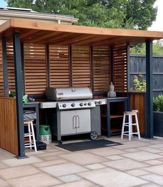 Modern open BBQ shack