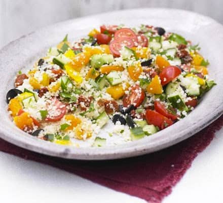 Jewelled couscous dish