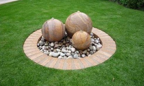 Stone and pebble garden centre
