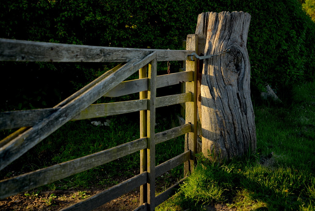 DIY wooden farm gate