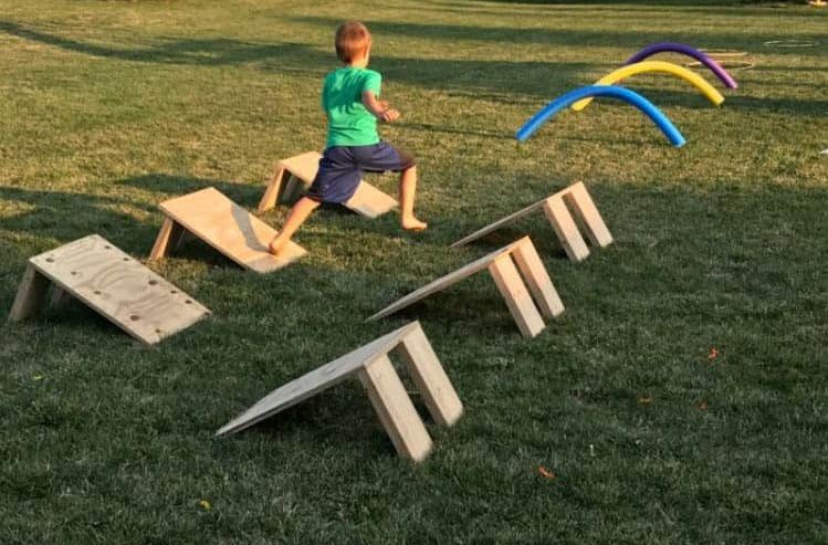 DIY backyard obstacle course
