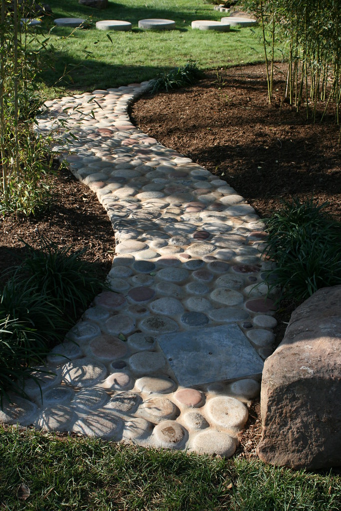 Stone garden path