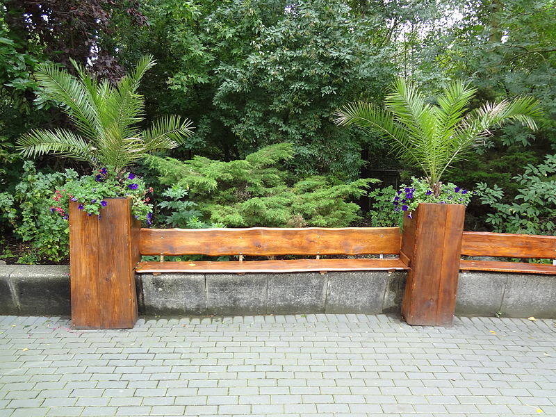 Planter boxes that doubles as an outdoor bench