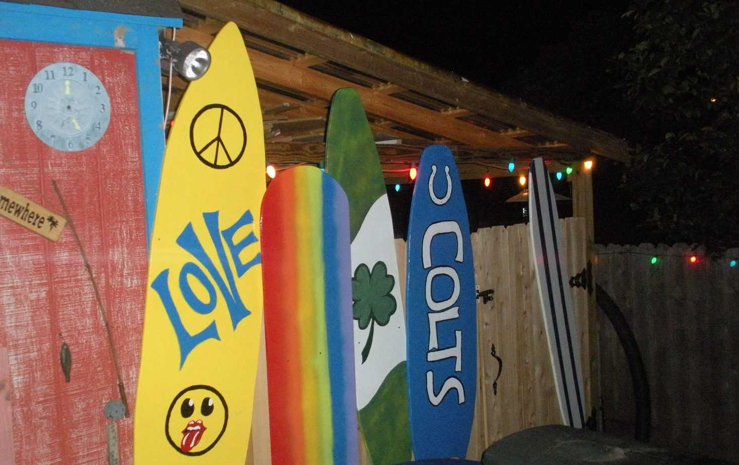 Surfboards garden signs