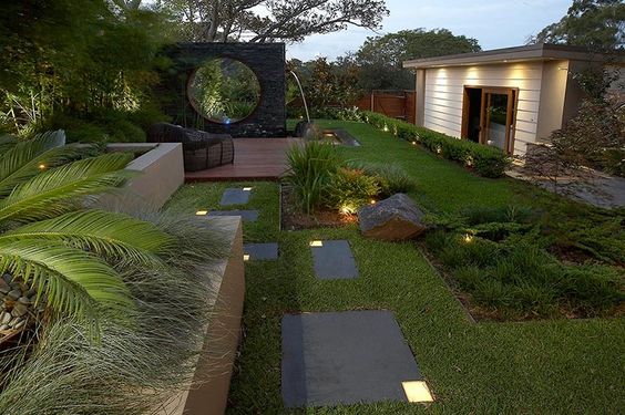 Modern Zen garden concept