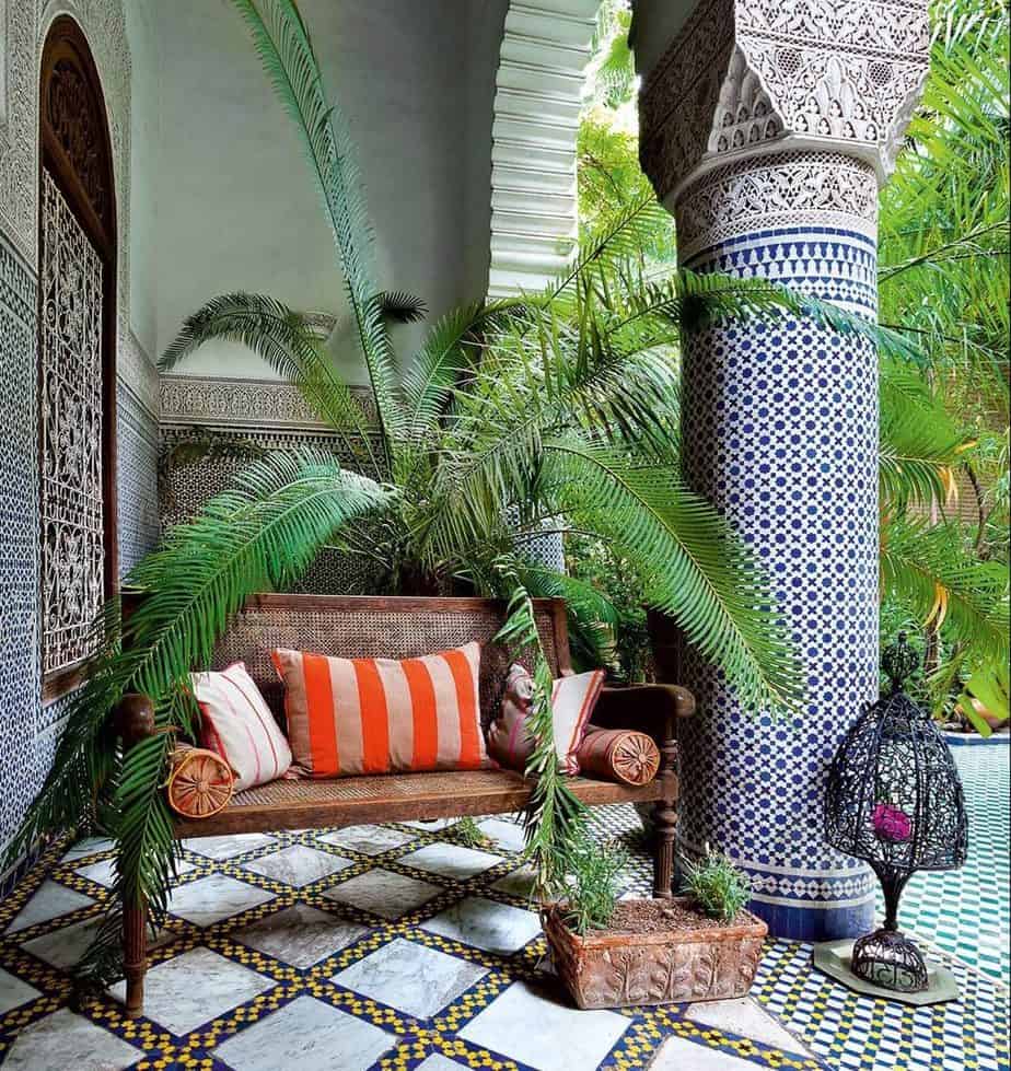 The Moroccan corner patio nook