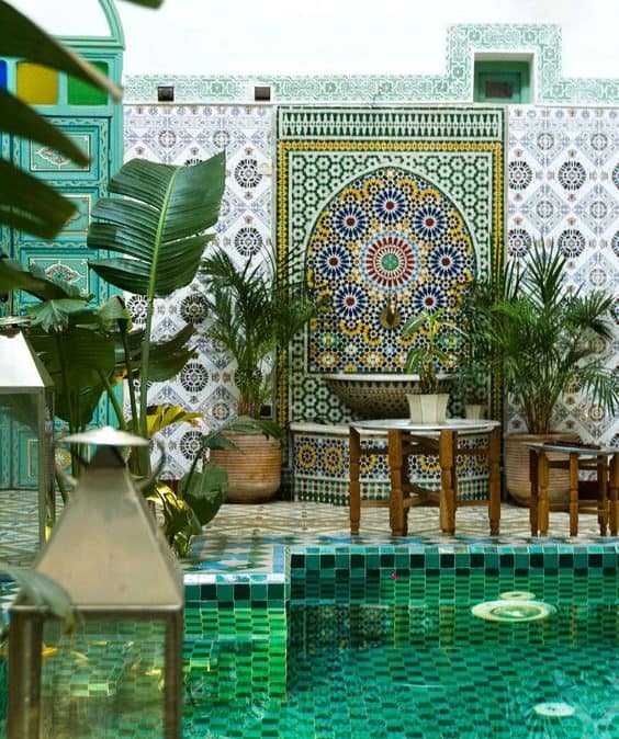 Charming riad oasis full of greens