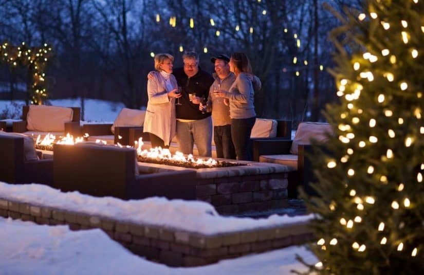 The ultimate winter wonderland fire pit experience