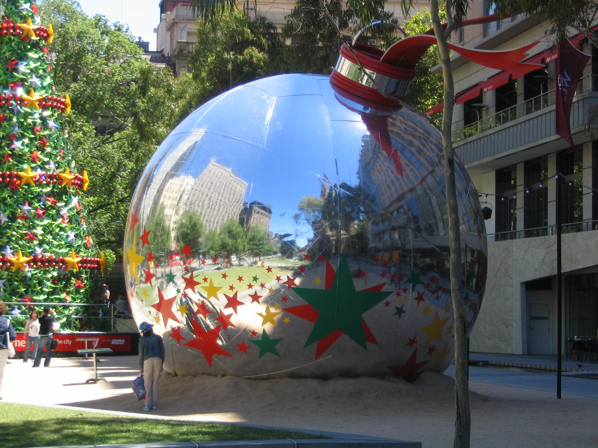 Giant park Christmas ball ornament