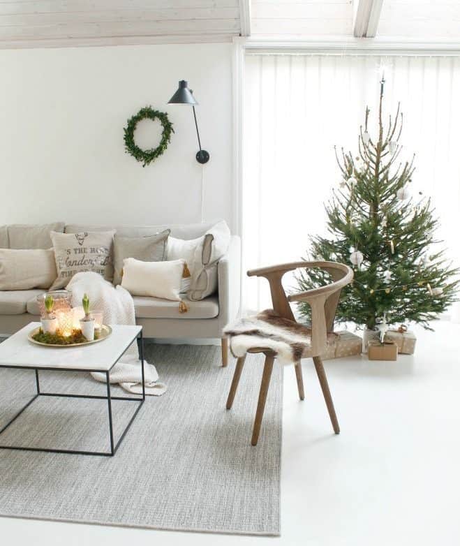Scandinavian Christmas interior design