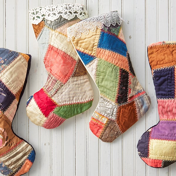 DIY quilt Christmas stockings