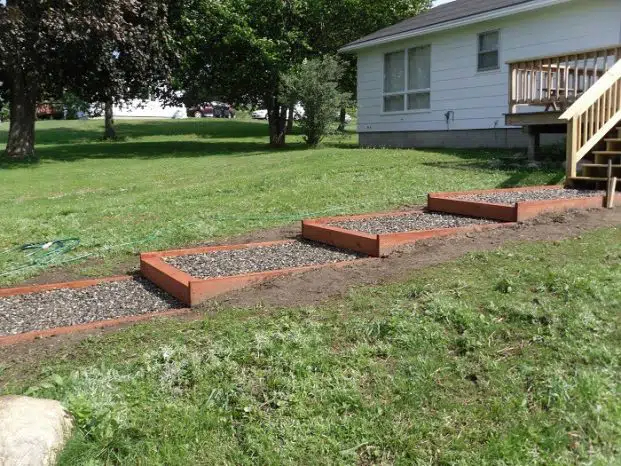 Budget-friendly sloped garden path