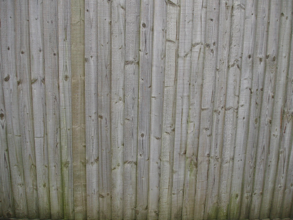 Timber garden fence
