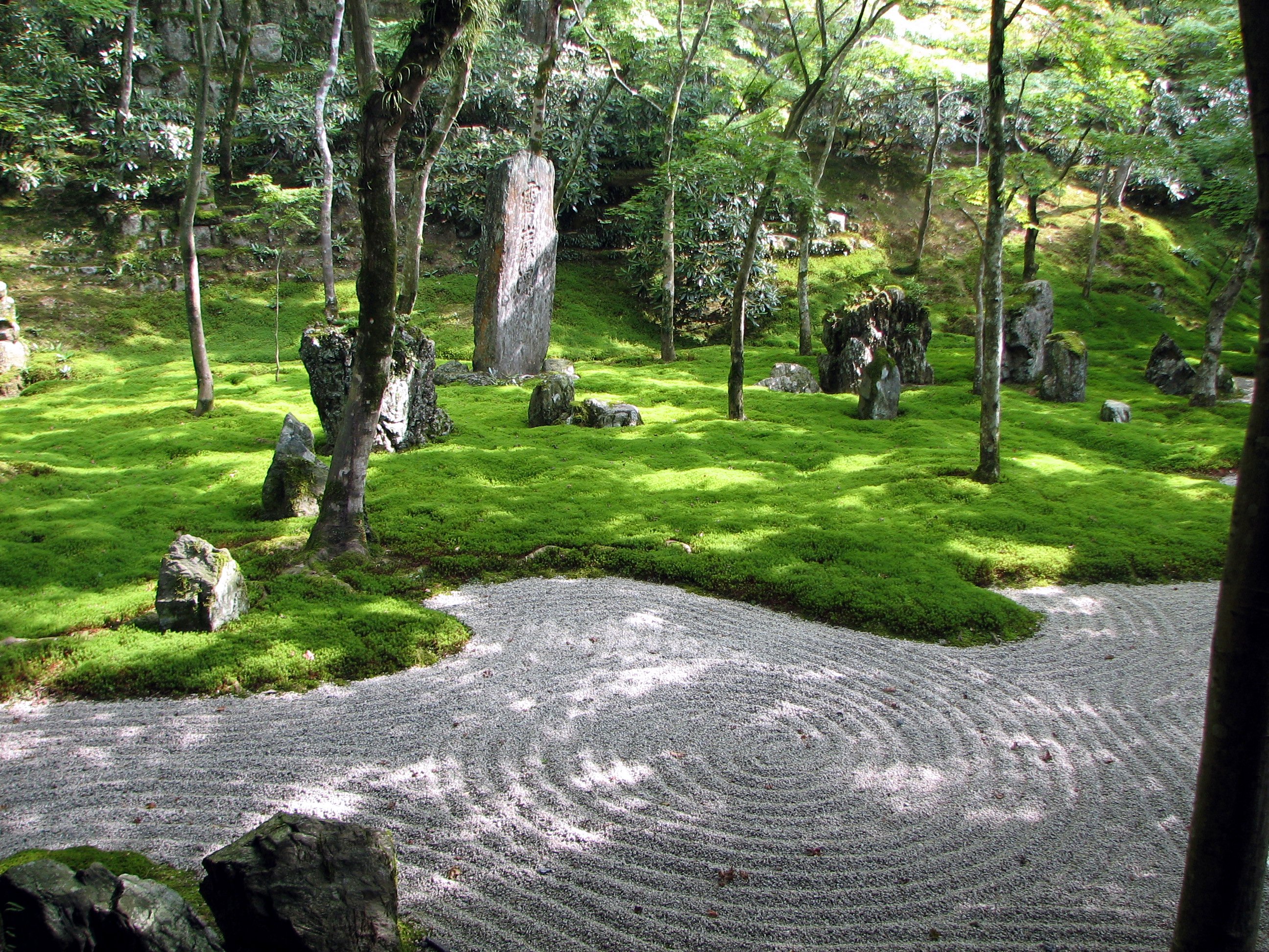Japanese garden stonework